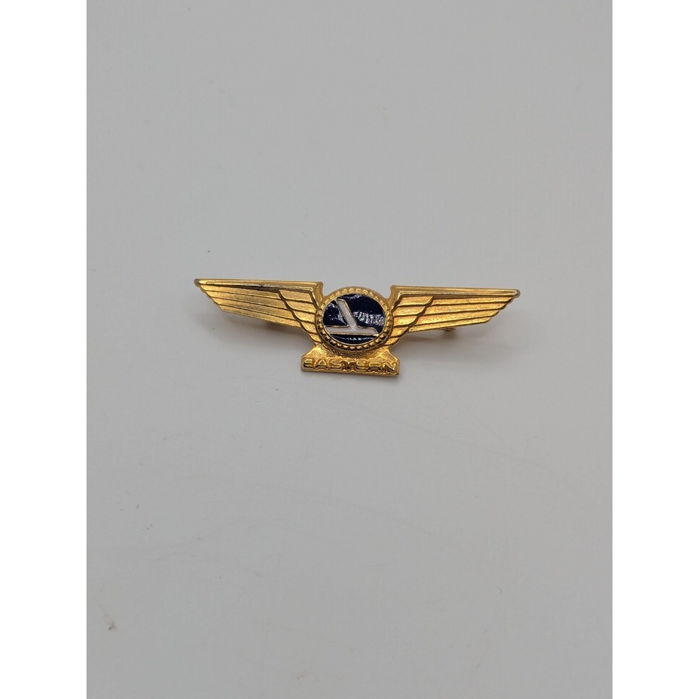 Vintage EASTERN‎ AIRLINES 1960's Junior Stewardess Pilot Metal Wings Pin. RARE